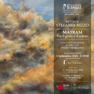 “MÃTRAM – Tra il gesto e il colore” di Stefania Rizzo 